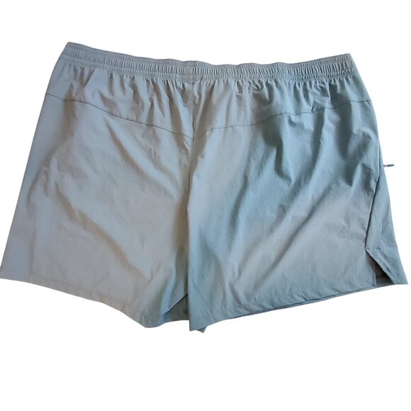 All In Motion Mens 3XL Woven 7" Inseam Shorts Light Blue Two zippered pockets - Picture 2 of 10